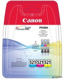 CLI-521KIT Tintapatron multipack Pixma iP3600, 4600 nyomtatókhoz, CANON, c+m+y, 3*9ml