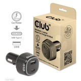 Club 3D Autós Töltő - CAC-1922 (63W, USB-A, USB-C, 12-24V, QC3.0)
