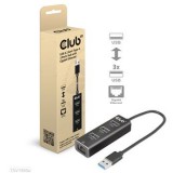 Club 3D CLUB3D CSV-1430a Vezetékes USB 3.2 Gen 1 (3.1 Gen 1) Type-A Fekete (CSV-1430A)