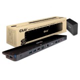 Club 3D CLUB3D CSV-1564W100 dokkoló állomás és port replikátor Dokkolás USB 3.2 Gen 1 (3.1 Gen 1) Type-C Fekete (CSV-1564W100)
