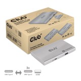 Club 3D CLUB3D CSV-1580 dokkoló állomás és port replikátor Dokkolás Thunderbolt 4 Ezüst (CSV-1580)