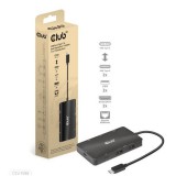 Club 3D CLUB3D CSV-1598 dokkoló állomás és port replikátor USB 3.2 Gen 2 (3.1 Gen 2) Type-C Fekete (CSV-1598)