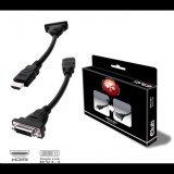Club 3D CLUB3D HDMI to DVI-I Single Link Adapter Cable 0,40 M Fekete (CAC-HMD>DFD)