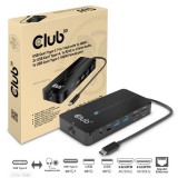 Club 3D Doc club3d usb gen1 type-c 7-1 hub with 2x hdmi, 2x usb-a, rj45+3,5mm audio+pd 3.0 csv-1595