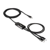 Club 3D Kábel - CAC-1527 (USB-C Y kábel, 100W PD, 1.83m, 2xUSB-C)