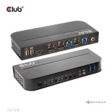 Club 3D KVM Switch - CSV-7210 (Dual DisplayPort, 4K60Hz, HDMI, KVM, IR távirányító)