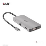 Club 3D USB Hub - CSV-1594 (3.1 USB-C Gen 1 to HDMI, 2xUSB-A Gen 1, USB-C Gen 1, VGA, SD, Micro SD 3.0, RJ45, 3,5 Jack)