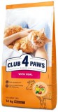 CLUB 4 PAWS Premium Borjúhússal Száraz Macskaeledel 14 kg