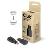 CLUB3D CAA-1521 USB Type C 3.1 USB 3.0 Fekete csatlakozó átalakító