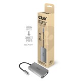 CLUB3D CAC-1510-A video átalakító kábel 0,25 M USB C-típus DVI Szürke