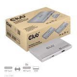 CLUB3D CSV-1580 dokkoló állomás és port replikátor Dokkolás Thunderbolt 4 Ezüst