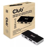 Club3D CSV-1591 Univerzális USB-C Laptop dokkoló Állomás 100 Watt (CSV-1591)