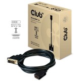 Club3D DVI-D (Dual Link) to HDMI 1.4 Cable M/F 2m Black CAC-1211