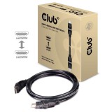 Club3D HDMI 2.0 4K60Hz UHD 360 Degree Rotary cable 2m Black CAC-1360