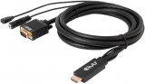 Club3D HDMI to VGA Cable 2m Black CAC-1712