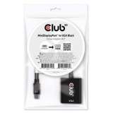 Club3D Mini Displayport - D-Sub fekete aktív adapter (CAC-2113)