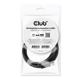 Club3D Mini Displayport - Displayport 2m kábel (CAC-2163)