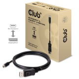 Club3D MiniDisplayPort to DisplayPort 1.4 HBR3 Cable M/M 2m CAC-1115