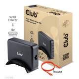 Club3D Travel Charger 240 Watt GaN technology, Four port USB Type-C Power Delivery(PD) 3.1  CAC-1918