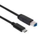 Club3D USB 3.1 Type-C to Type-B cable 1m Black CAC-1524