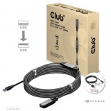 Club3D USB 3.2 Gen1 Active Repeater Cable 10m Black CAC-1405
