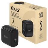 Club3D USB Charger Black+USB-C cable Red CAC-1905EU