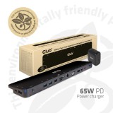 Club3D USB Gen1 Type-C Triple Display Dynamic PD Charging Dock with 65 Watt PS CSV-1564W65