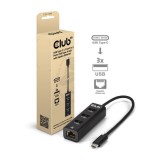 Club3D USB Gen2 Type-C PD Charging Hub to 2x Type-C 10G ports and 2x USB Type-A 10G ports CSV-1549