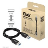 Club3D USB Type-A Gen2(10G) cable 3A M/M 0.5m Black CAC-1409