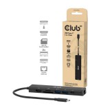 Club3D USB Type-C 7-in-1 Hub Black CSV-2553