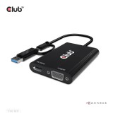Club3D USB Type-C/A to Dual HDMI Adapter CSV-1611