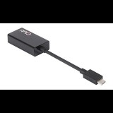 CLUB3D USB Type C to VGA Active Adapter USB C Fekete (CAC-1502)