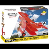Cobi Blocks Fokker DR.1 Red Baron Repülőgép 221 darabos építő készlet 2 figurával (COBI-2996)