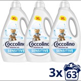 Coccolino Sensitive 3 × 2,52 l (189 mosás) (8720181549564)