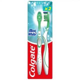 COLGATE fogkefe Max white közepes 1+1