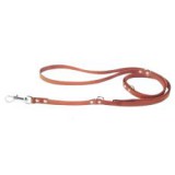 CoLLaR Állítható bőr póráz - 122cm, 142, 183cm - barna