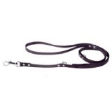 CoLLaR Állítható bőr póráz - 122cm, 142, 183cm - fekete