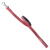 CoLLaR Bőr póráz  Alligator - 122 cm, 25mm - piros