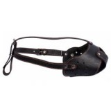 Collar bőr szájkosár kutyáknak, fekete – bullterrier