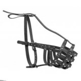 Collar bőr szájkosár kutyáknak, fekete, kemény – kis rottweiler