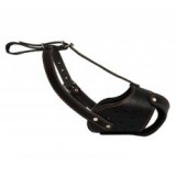 Collar bőr szájkosár kutyáknak, fekete – staffordshire