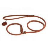 CoLLaR Fojtó póráz kutyáknak- 135cm, 4mm - barna