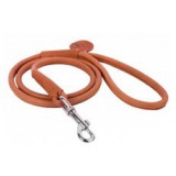 CoLLaR Kör alakú bőr póráz kutyáknak - 122cm, 13mm - barna