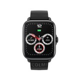 Colmi P28 Plus okosóra szilikon szíjjal, 1,69" HD kijelző, bluetooth hívás, IP67 vízállóság, fekete