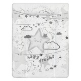 Color pelenkázó lap puha kicsi 70x50cm Happy dreams