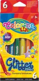 Colorino Kids Filctoll készlet 6 db-os, csillogó, Colorino Glitter