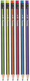 Colorino Kids Grafitceruza HB radírral, Colorino School Stripes trio, háromszög test