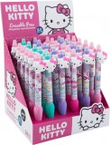 Colorino Kids Radírozható golyóstoll, nyomógombos, Hello Kitty Pink, cicás, Colorino School, többféle