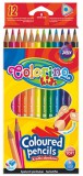 Colorino Kids Színes ceruzakészlet 12 db-os, Colorino trio, háromszög test