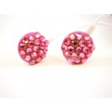Colors stereo strasszköves fülhallgató rózsaszín - FH4